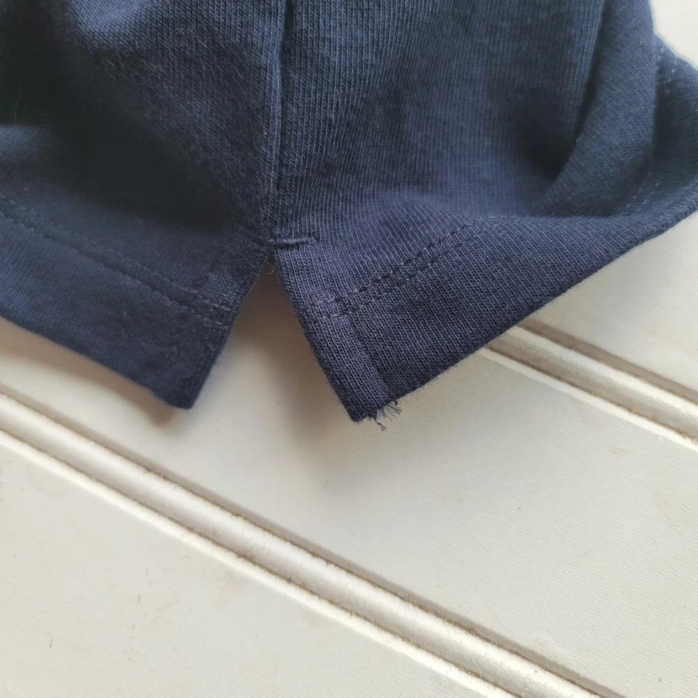 NWT Apt 9 Premier Flex Polo Short Sleeve Navy Blue White Striped Stretch Sz XL - Picture 9 of 10
